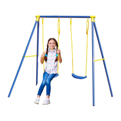 Doppelschaukel für Kinder aus Metall 209x142x182cm