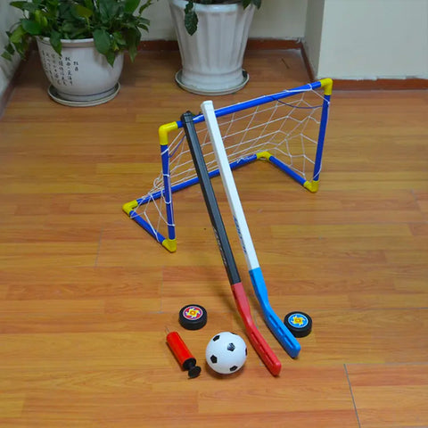 immagine-2-giaquinto-set-sport-2-in-1-per-calcio-con-pallone-e-hockey-con-porta-ean-8056448013654