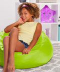 immagine-2-king-collection-pouf-a-sacco-in-nylon-65x62cm-verde-ean-8023755045920