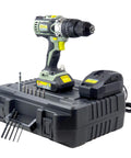 immagine-2-kombo-trapano-avvitatore-a-percussione-con-batteria-2ah-e-valigetta-con-13-accessori-20v-230hz-ean-8053340479540