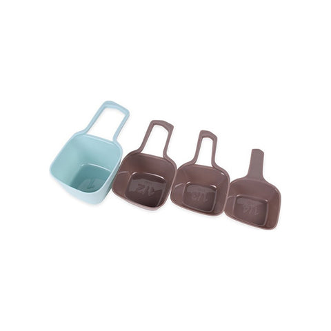 4-teiliges Messbecher-Set aus PVC, 60 ml/80 ml/125 ml/250 ml
