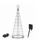 saint joy albero di natale luminoso 150 cm con 170 led e pannello solare ean 8056819081480