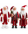 saint joy babbo natale con luci e musica statua natalizia decorativa 65 95 120 cm ornamento luminoso a batteria blind box ean 8056819080308