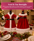 saint joy copri bottiglia natale set 2 pezzi cappotto e abito con cintura ean 8050043128423