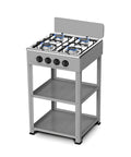 staylux cucina a gas da esterno con supporto e 2 ripiani acciaio potente e pratica ean 8055954980054
