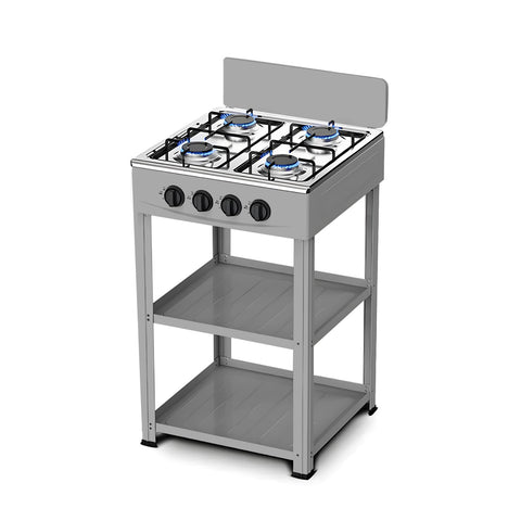 staylux cucina a gas da esterno con supporto e 2 ripiani acciaio potente e pratica ean 8055954980054