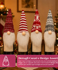 saint joy copribottiglia natalizio gnomi set 4 pezzi con cappello in lana ean 8050043127945