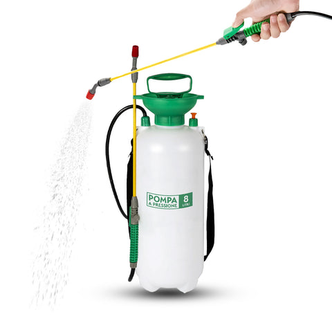 Gartendrucksprüher mit Arretierbarem Abzug und 8-Liter-Schlauch