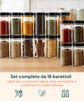 avilia home porta spezie girevole 360 da cucina con 16 barattoli inclusi ean 8052879010859