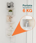 avilia home scaffale angolare bianco a 5 ripiani salvaspazio per casa ean 8052879010606