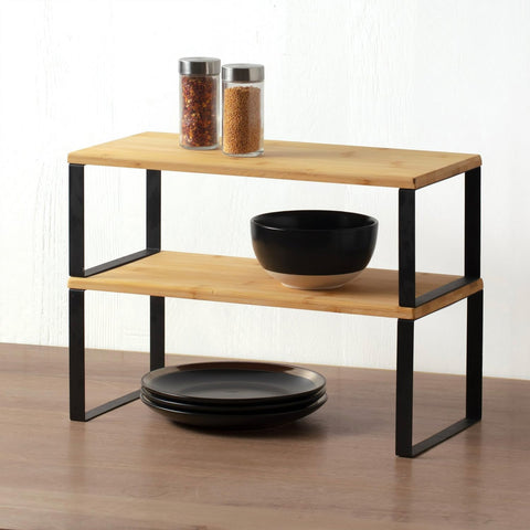 immagine-5-five-simply-smart-scaffale-salvaspazio-a-2-ripiani-in-bambu-40x35x175cm-nero-ean-3560232770555