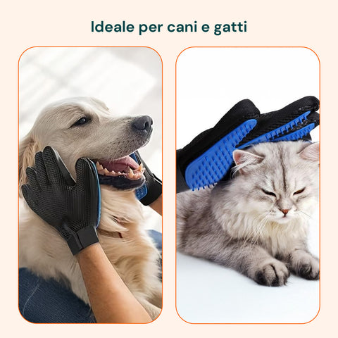 pride groom guanto morbido per tolettatura cani e gatti con cinturino regolabile ean 5053249270319