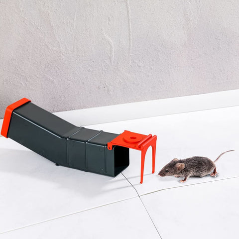 Trappola per Topi in Plastica 24x6x6 cm Riutilizzabile e Sicura