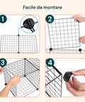 avilia home scaffale modulare a rete 4 ripiani organizer multiuso e resistente ean 8056819052879