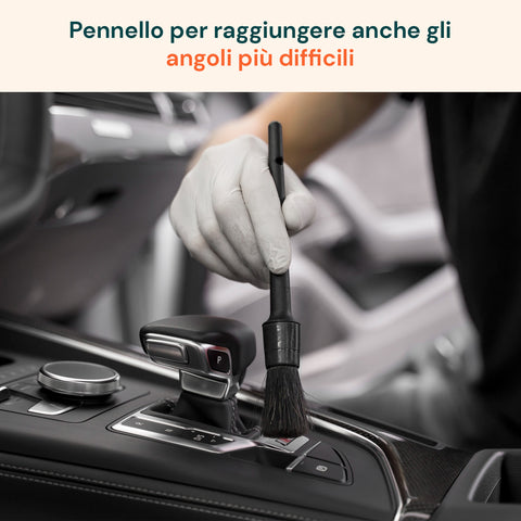 daimann kit pulizia auto professionale con 16 pezzi in morbido tessuto chenille ean 8056590070321