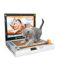 puppy lovers graffiatoio interattivo per gatti a forma di pc portatile con giochi inclusi ean 8054806950092