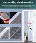 Patagonia Zanzariera Magnetica Bianca 240x140 con Tessuto Resistente e Montaggio Facile Ean 8050030810393