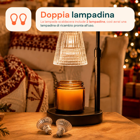 avilia home lampada scaldacandele con timer dimmerabile e altezza regolabile ean 8052879014871