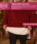 saint joy coperta con maniche e cappuccio felpa coperta oversize 2 colori ean 8050043128386