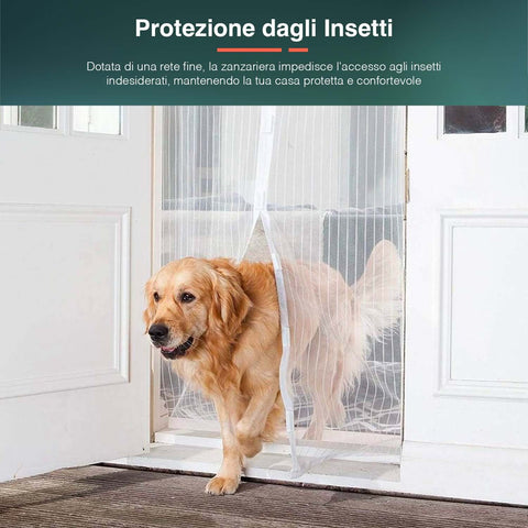 Patagonia Zanzariera Magnetica Bianca 240x140 con Tessuto Resistente e Montaggio Facile Ean 8050030810393