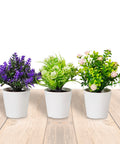 garden friend set 3 piante finte da interno con vasi moderni per casa o ufficio ean 8023755068431