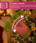 saint joy babbo natale incastrato nellalbero con gambe animate e musica ean 8050043128041