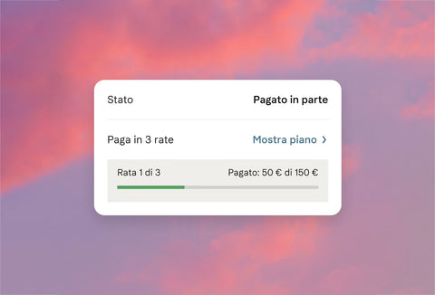 Diviso in 3 rate