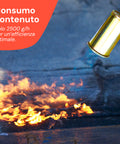 Cannello a Gas 70cm con Bruciatore ø60mm e Leva Rapida per Uso Professionale