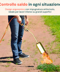 Cannello a Gas 70cm con Bruciatore ø60mm e Leva Rapida per Uso Professionale