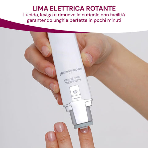 Lima elettrica rotante per unghie: lucida, leviga e rimuove cuticole con facilità per manicure e pedicure perfette