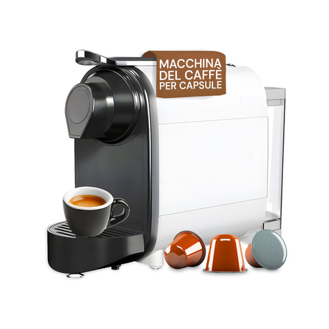 Macchina Da Caffè Compatibile Nespresso Compatta Con Serbatoio Estraibile 700ml