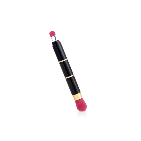 4-in-1 Kompaktes Make-up-Pinselset für die Handtasche mit Rouge und Lidschatten