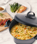 Pentola Con Scolapasta Antiaderente In Alluminio 22cm 5l