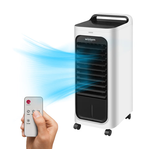80W Verdunstungskühler, tragbar, mit Timer, 7 Liter, Fernbedienung und LED-Anzeige