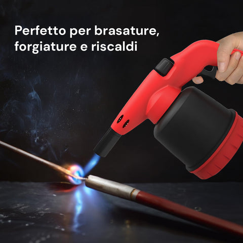 Saldatore A Gas Hellfire Con Piezo E 2 Cartucce Da 190g Incluse