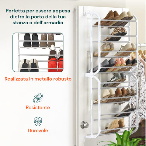 Scarpiera Per 24 Paia Di Scarpe Su Porta