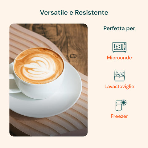 avilia set 6 tazze caffe in porcellana 80cc con piattino e decoro floreale in rilievo ean 8056897157367