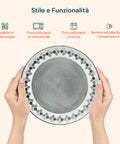 Servizio Piatti 18 Pezzi In Porcellana Decorazione Kalos Per 6 Posti Tavola