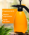 Spruzzatore a Pressione Pompa Irroratrice Manuale 2L con Ugello in Ottone per Giardino, Fertilizzanti e Nebulizzazione Ean-6933528757238