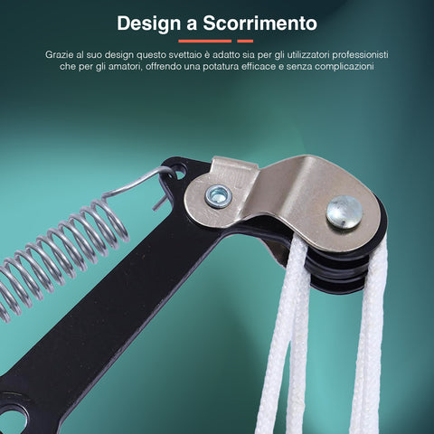 Svettatoio Potatore Telescopico con Sega in Acciaio 330 mm, Corda Nylon e Forbici Tagliarami Ean-8054134474604