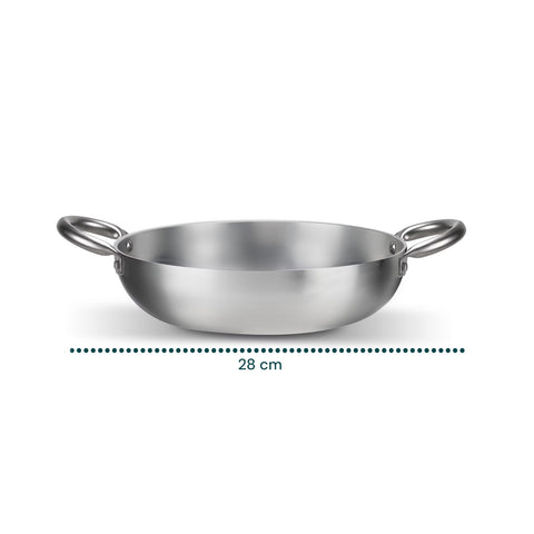 Casseruola Svasata Alta Alluminio Satinato Riciclato – Ø 24/28/32 cm