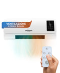 Wintem Termoventilatore a Parete Elettrico 2000W  con Ventilazione Calda/Fresca Telecomando e Timer 6 ore Ean-8052286431186