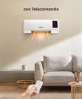 Wintem Termoventilatore a Parete Elettrico 2000W  con Ventilazione Calda/Fresca Telecomando e Timer 6 ore Ean-8052286431186
