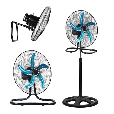 50W 3-in-1 Ventilator (Wand, Tisch und Stand) mit 50 cm Metallflügeln