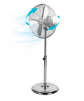 Wintem Ventilatore con Piantana LUXVENTSilenzioso 50W con 3 Velocità  e Oscillazione Regolabile