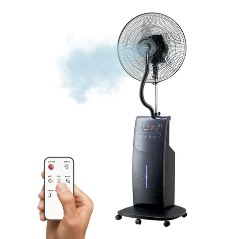 Standventilator mit Sprühnebel 90W 3L Tank und Oszillation