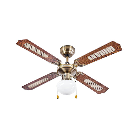 Deckenventilator umkehrbar für Sommer und Winter mit Beleuchtung und 3 Geschwindigkeiten