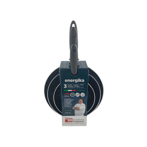 3-teiliges Induktionspfannen-Set 18-24-28cm