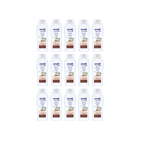 Set mit 15 Flaschen Kokosnuss-Körpermilch-Basis 500ml