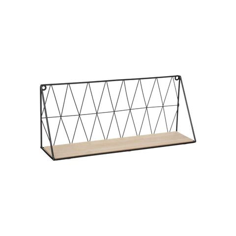 Wandregal aus Holz und Metall 48x12x20cm